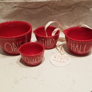 Rae Dunn Measuring Cups Red
